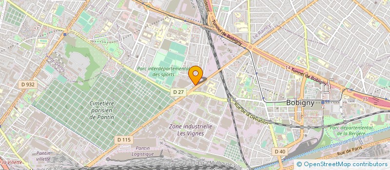 localisation de l'entreprise GUL  BOBIGNY