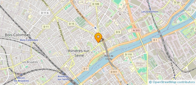 localisation de l'entreprise GUL à ASNIERES-SUR-SEINE