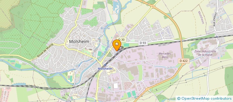 localisation de l'entreprise GUL  MUTZIG