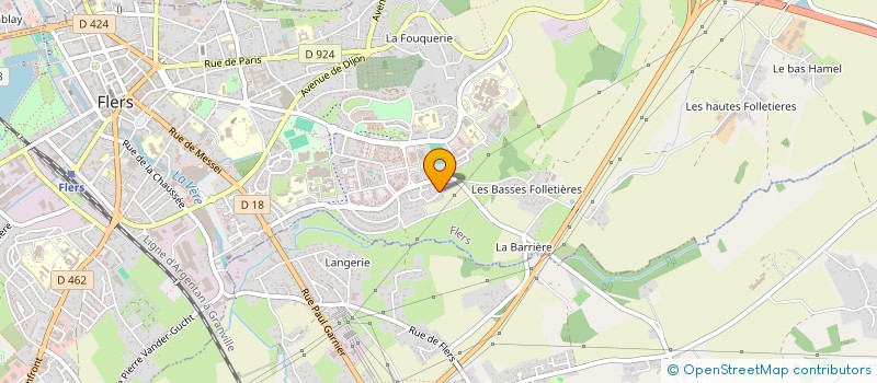 localisation de l'entreprise GUL à FLERS