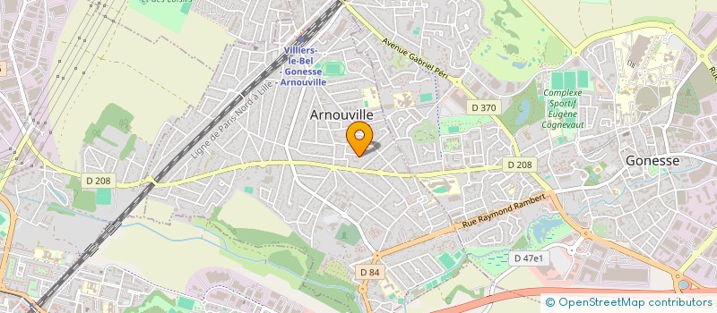 localisation de l'entreprise GUL BAT 1  ARNOUVILLE