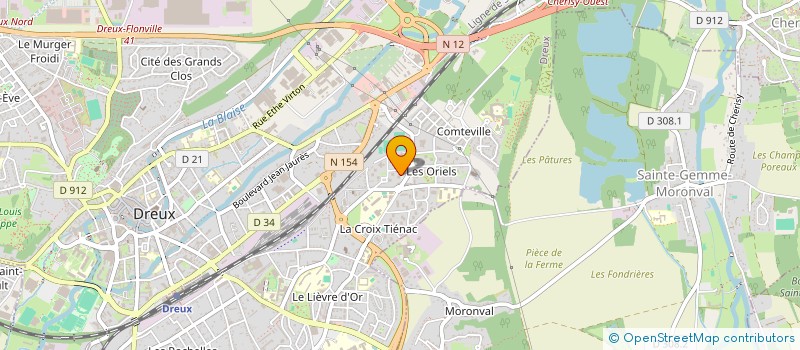 localisation de l'entreprise GUL COIFFURE à DREUX