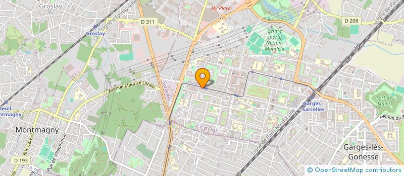 localisation de l'entreprise GUL PRESTIGE SERVICE  SARCELLES