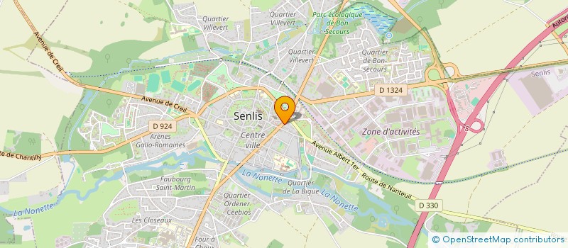 localisation de l'entreprise GULAGE  SENLIS