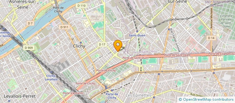 localisation de l'entreprise GULBERFIN à CLICHY