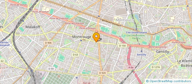 localisation de l'entreprise GULDMANN à MONTROUGE