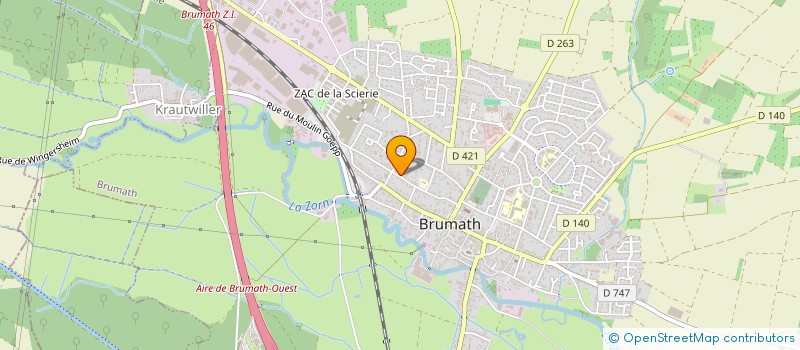 localisation de l'entreprise GULEC CONSTRUCTIONS  BRUMATH