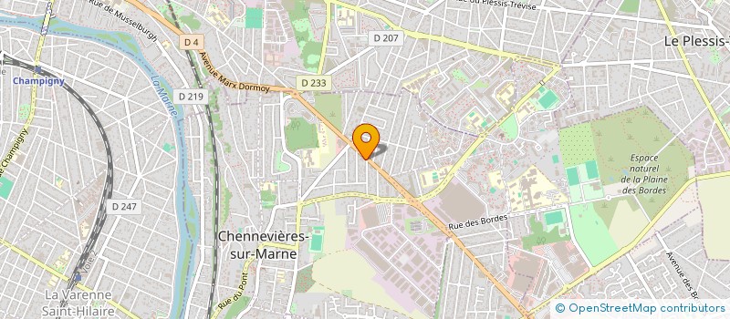 localisation de l'entreprise GULES à CHENNEVIERES-SUR-MARNE