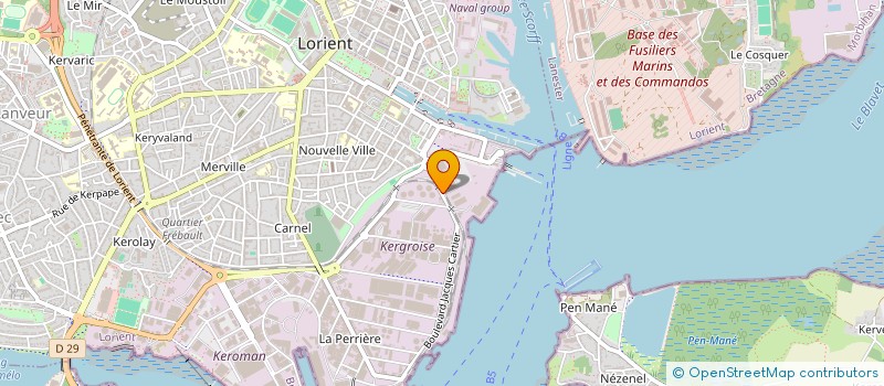 localisation de l'entreprise GULF STREAM à LORIENT