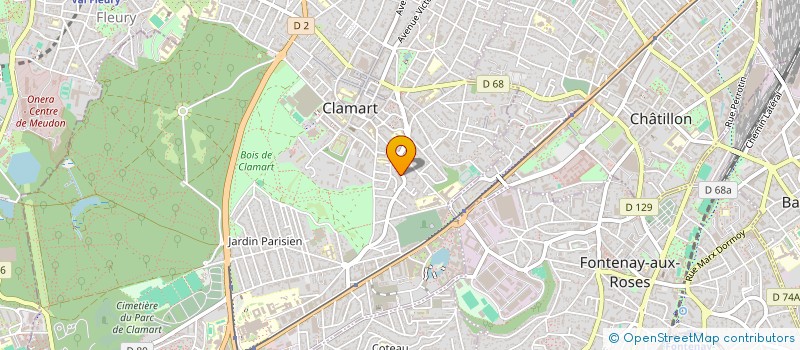localisation de l'entreprise GULIANI à CLAMART