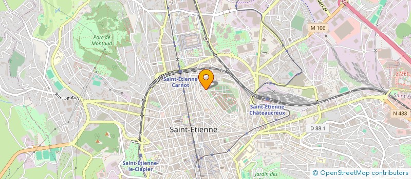 localisation de l'entreprise GULIVER à SAINT-ETIENNE