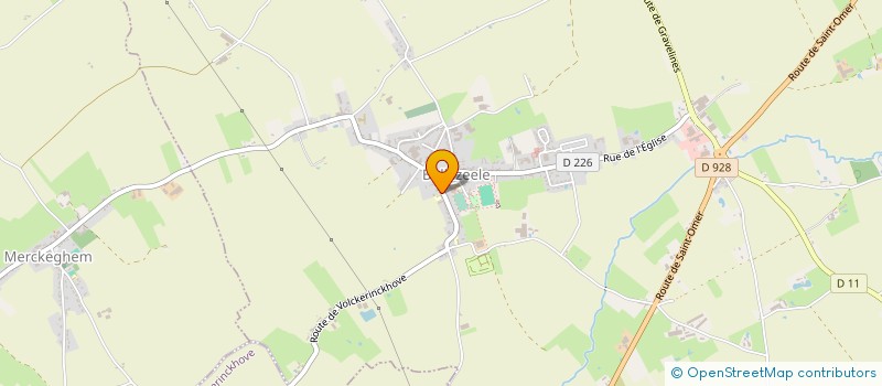 localisation de l'entreprise GULIVERS ASSOCIATION  BOLLEZEELE