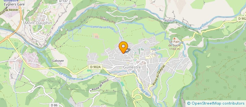 localisation de l'entreprise GULLIVER IMMOBILIER à GUILLESTRE
