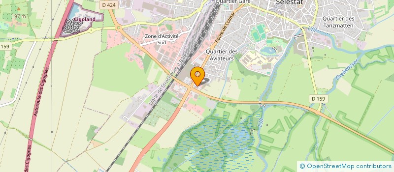 localisation de l'entreprise GULLU SUPERMARCHE à SELESTAT