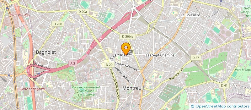 localisation de l'entreprise GULLYVER à MONTREUIL