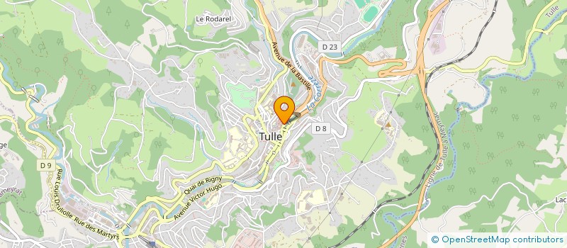 localisation de l'entreprise GULOCHAT à TULLE