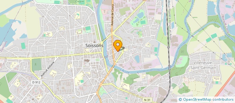 localisation de l'entreprise GULTEX à SOISSONS