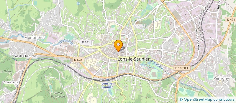 localisation de l'entreprise GULTRANS à LONS-LE-SAUNIER