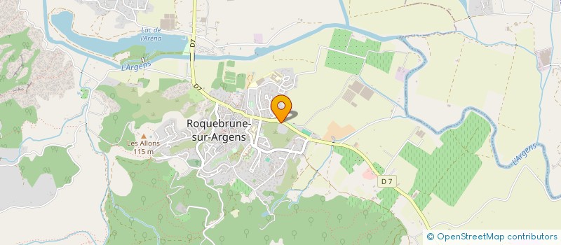 localisation de l'entreprise GULUS  ROQUEBRUNE-SUR-ARGENS