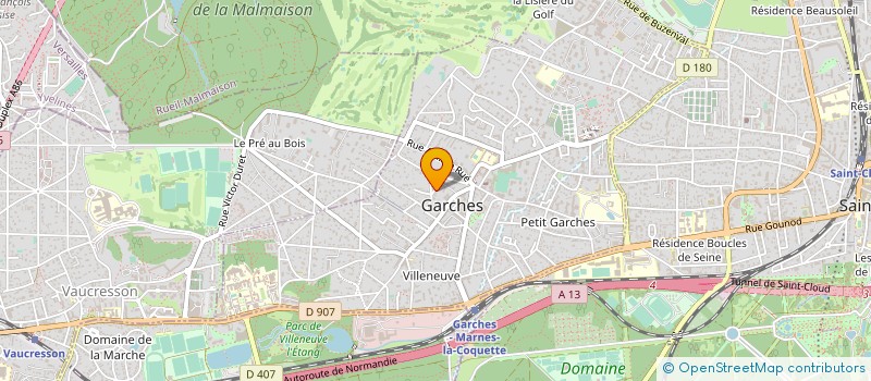 localisation de l'entreprise GUMMAN à GARCHES