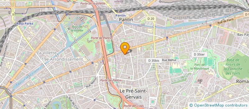 localisation de l'entreprise GUMMIZEN à PANTIN