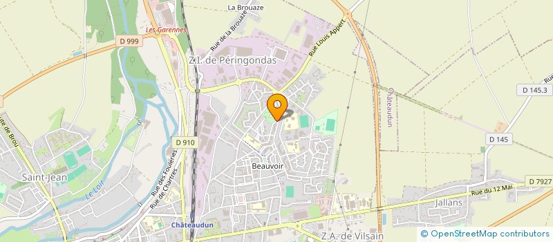localisation de l'entreprise GUMUS 29 à CHATEAUDUN