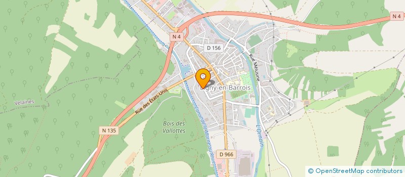 localisation de l'entreprise GUMY à LIGNY-EN-BARROIS