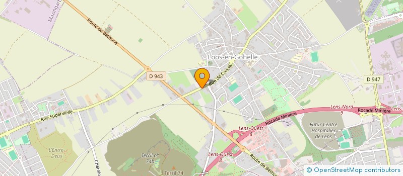 localisation de l'entreprise GUN BAT à LOOS-EN-GOHELLE