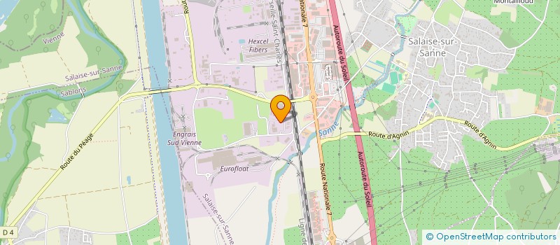 localisation de l'entreprise GUNAY KEBAB  SALAISE-SUR-SANNE