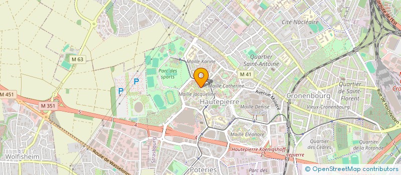 localisation de l'entreprise GUNER PLATRERIE à STRASBOURG