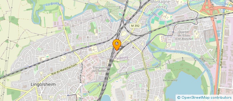 localisation de l'entreprise GUNER SARL à STRASBOURG