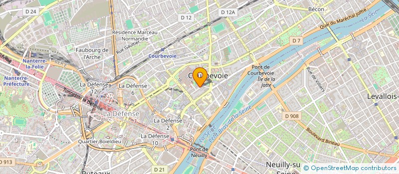 localisation de l'entreprise GUNER SAS à COURBEVOIE