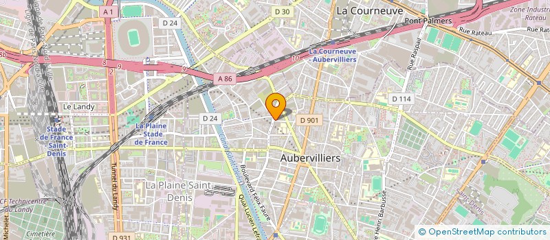 localisation de l'entreprise GUNES  AUBERVILLIERS