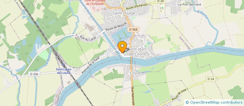 localisation de l'entreprise GUNES  SAINT-JEAN-DE-LOSNE