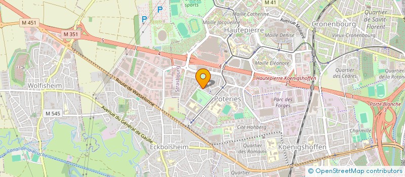 localisation de l'entreprise GUNES PEINTURE à STRASBOURG