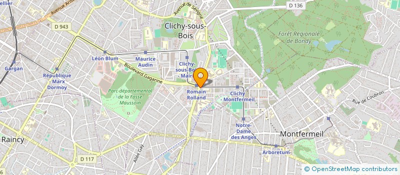 localisation de l'entreprise GUNEY à CLICHY-SOUS-BOIS