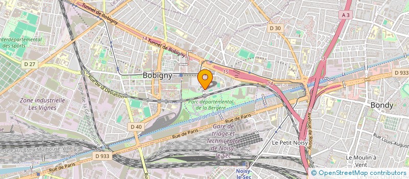 localisation de l'entreprise GUNEY  BOBIGNY