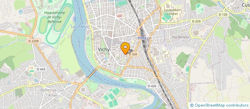 localisation de l'entreprise GUNG FU à VICHY