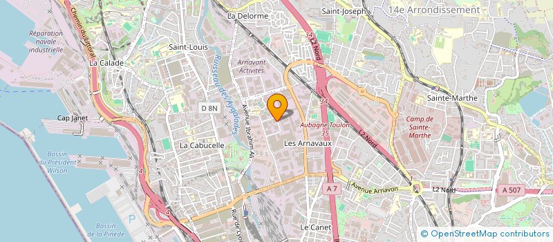 localisation de l'entreprise GUNGOR BATIMENT à MARSEILLE 14