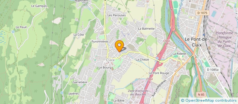 localisation de l'entreprise GUNIPE  CLAIX