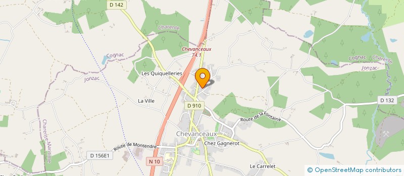 localisation de l'entreprise GUNS ACADEMY  CHEVANCEAUX