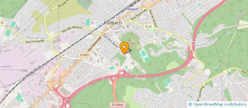 localisation de l'entreprise GUNTHER-HANNOUS  FORBACH