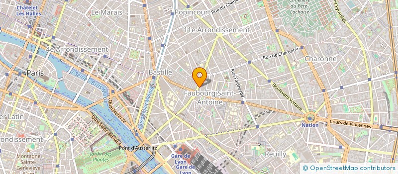 localisation de l'entreprise GUOLAN RELAXATION à PARIS