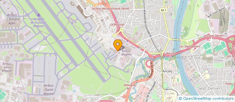 localisation de l'entreprise GUPPY-TEAM ASSOCIATION  BLAGNAC