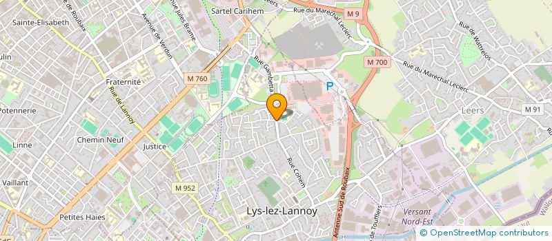 localisation de l'entreprise GUR  LYS LEZ LANNOY