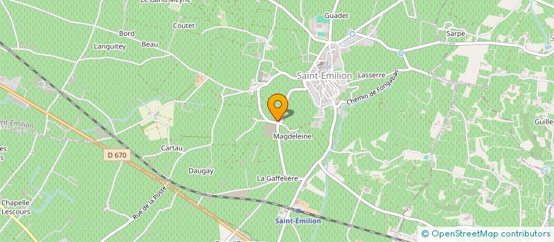 localisation de l'entreprise GURCHY à SAINT-EMILION