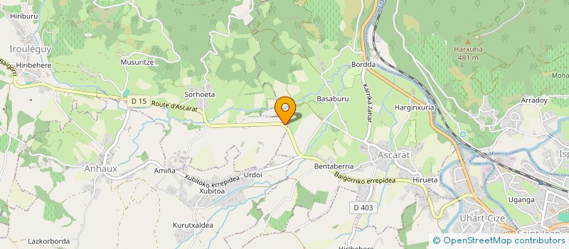 localisation de l'entreprise GURE AMETSA  IROULEGUY