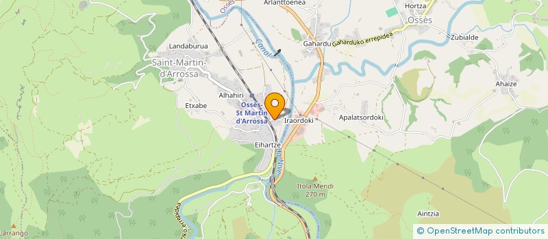 localisation de l'entreprise GURE GAIN  SAINT MARTIN D'ARROSSA