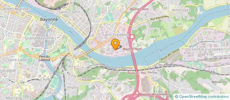 localisation de l'entreprise GURE HAURREK à BAYONNE