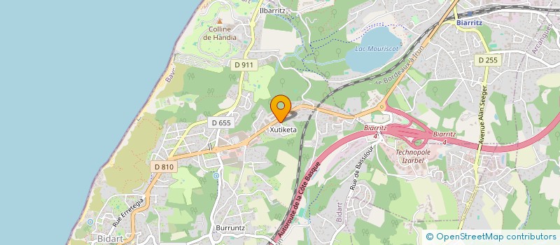 localisation de l'entreprise GURE LAU SEME à BIDART